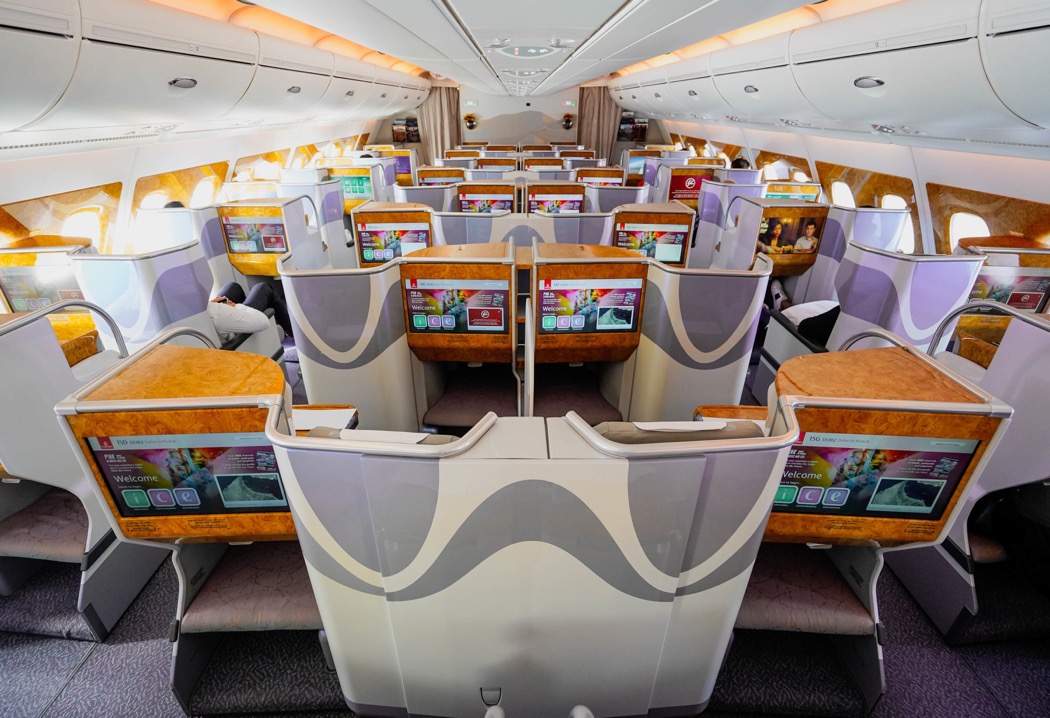 Emirates Business Class Cabin