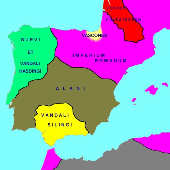 Hispania 418 AD