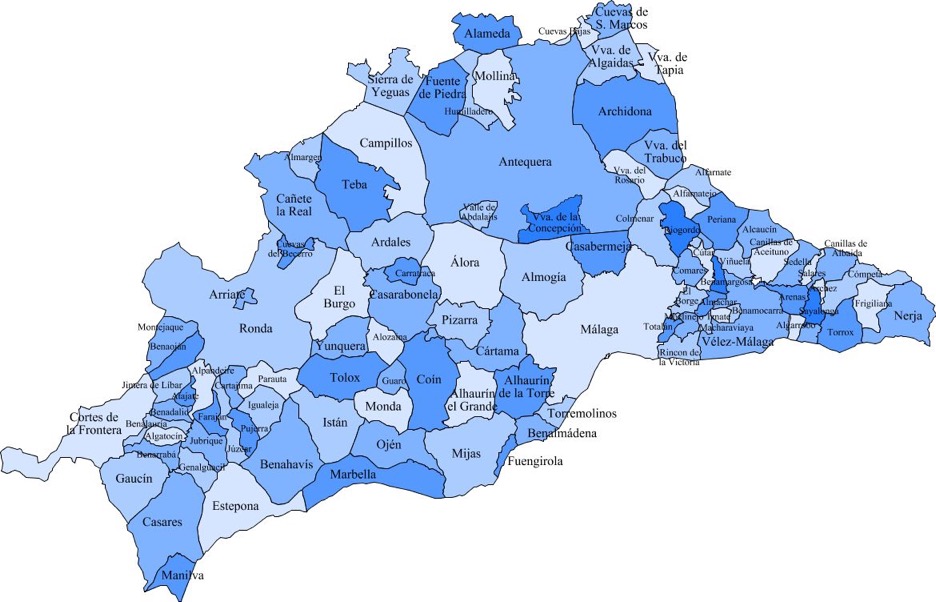 Malaga Municipalities