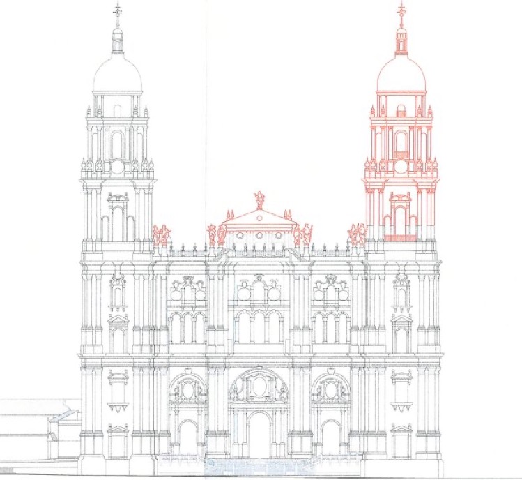 Cathdral Façade as planned