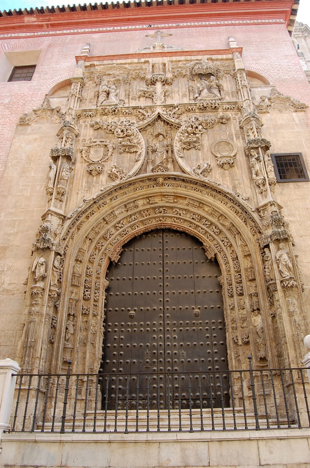 Malaga Cathedral Gothic Entrance