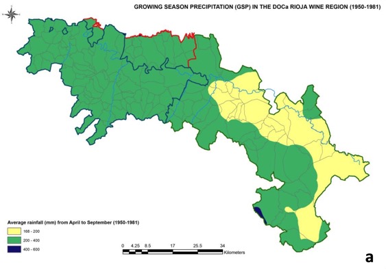 Growing Season Precipitation Rioja (1950-1981)