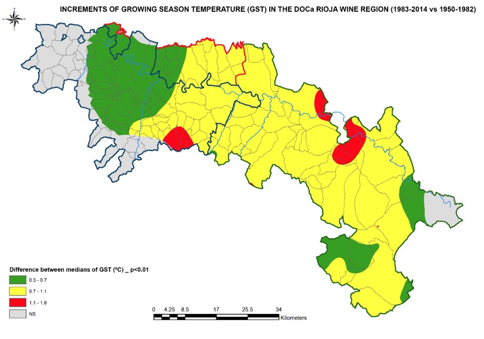 Rioja Growing Season Temperature