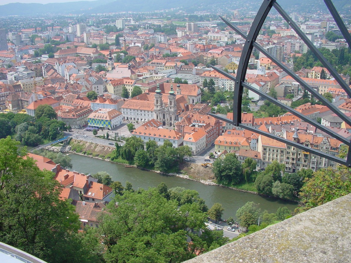 Graz view from Schlossberg